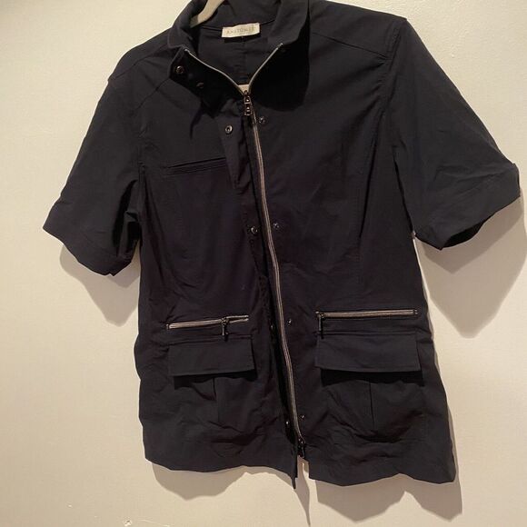 Anatomie Elizabeth Ladies Large Navy Short Sleeve‎ Jacket - Picture 3 of 8